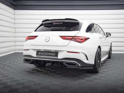 Maxton Design Rear Valance Mercedes-Benz CLA AMG-Line X118 - Carbon Look