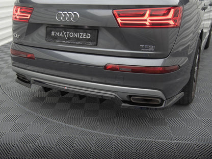 Maxton Design Central Rear Splitter (Vertical Bars) Audi Q7 Mk2