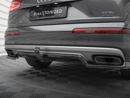 Maxton Design Central Rear Splitter (Vertical Bars) Audi Q7 Mk2