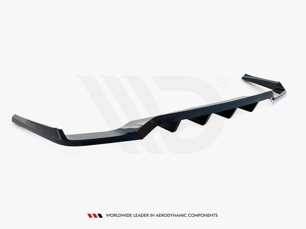 Maxton Design Central Rear Splitter (Vertical Bars) Audi Q7 Mk2