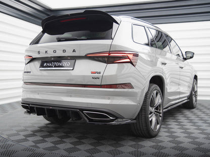 Maxton Design Rear Splitter (Vertical Bars) Skoda Kodiaq RS Mk1 Facelift