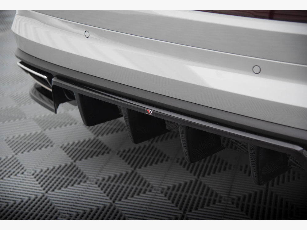 Maxton Design Rear Splitter (Vertical Bars) Skoda Kodiaq RS Mk1 Facelift