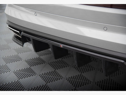 Maxton Design Rear Splitter (Vertical Bars) Skoda Kodiaq RS Mk1 Facelift