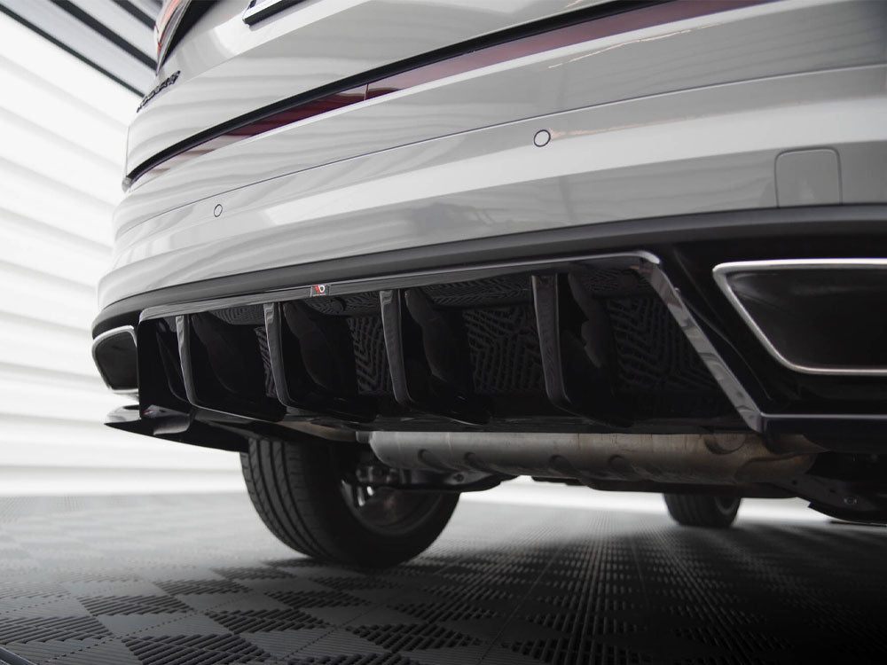 Maxton Design Rear Splitter (Vertical Bars) Skoda Kodiaq RS Mk1 Facelift
