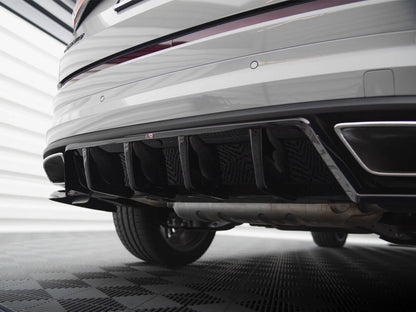 Maxton Design Rear Splitter (Vertical Bars) Skoda Kodiaq RS Mk1 Facelift