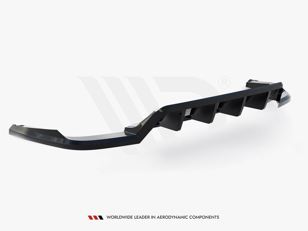 Maxton Design Rear Splitter (Vertical Bars) Skoda Kodiaq RS Mk1 Facelift