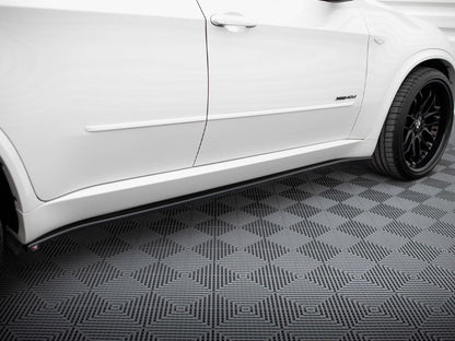 Maxton Design Side Skirts Diffusers BMW X5 E70 Facelift M Sport