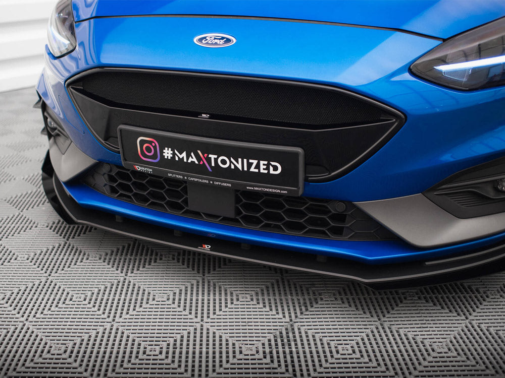 Maxton Design Street PRO Front Splitter + Flaps Ford Focus ST / ST-Line Mk4