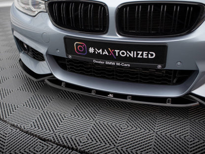 Maxton Design Front Splitter V.3 BMW 4 Coupe / Gran Coupe / Cabrio M-Pack F32 / F36 / F33
