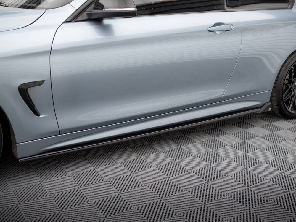 Maxton Design Side Skirts Diffusers V.2 BMW 4 Coupe / Gran Coupe / Cabrio M-Pack F32 / F36 / F33