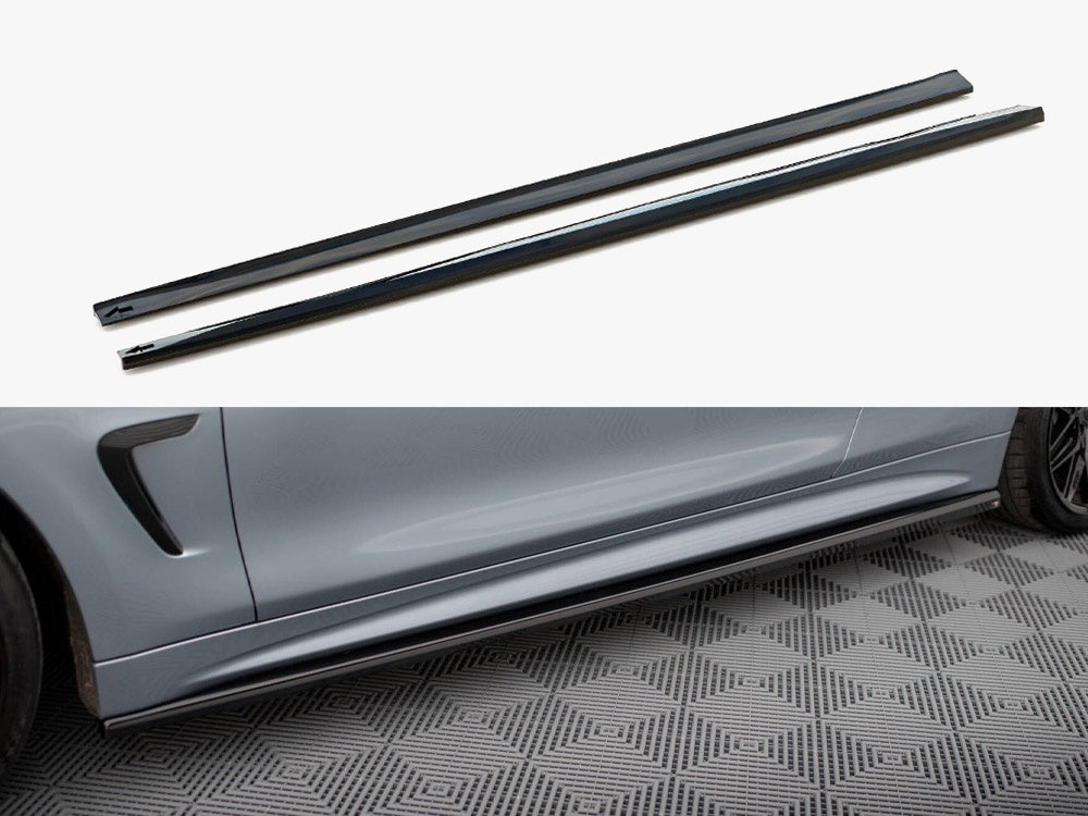 Maxton Design Side Skirts Diffusers V.3 BMW 4 Coupe / Gran Coupe / Cabrio M-Sport F32 / F36 / F33