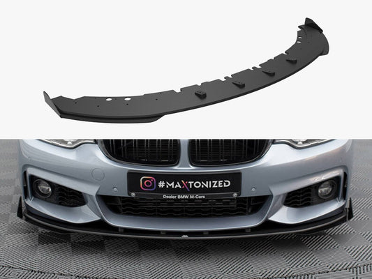 Maxton Design Street PRO Front Splitter + Flaps BMW 4 Coupe / Gran Coupe / Cabrio M-Pack F32 / F36 / F33