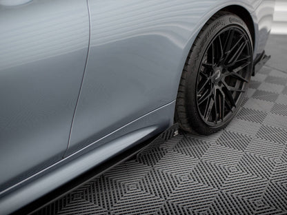 Maxton Design Street PRO Side Skirts Diffusers + Flaps BMW 4 Coupe / Gran Coupe / Cabrio M-Pack F32 / F36 / F33