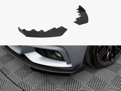Maxton Design Front Flaps BMW 4 Coupe / Gran Coupe / Cabrio M-Pack F32 / F36 / F33