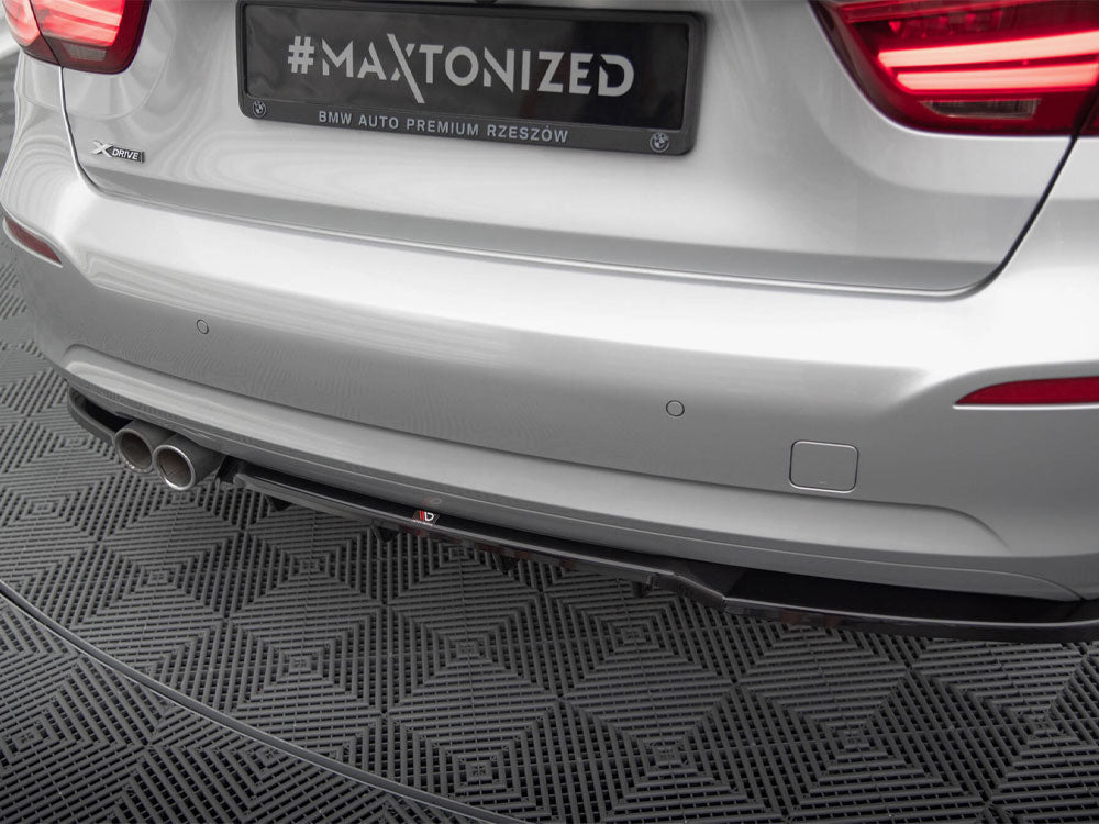 Maxton Design Central Rear Splitter (Vertical Bars) BMW 3 GT F34 Facelift