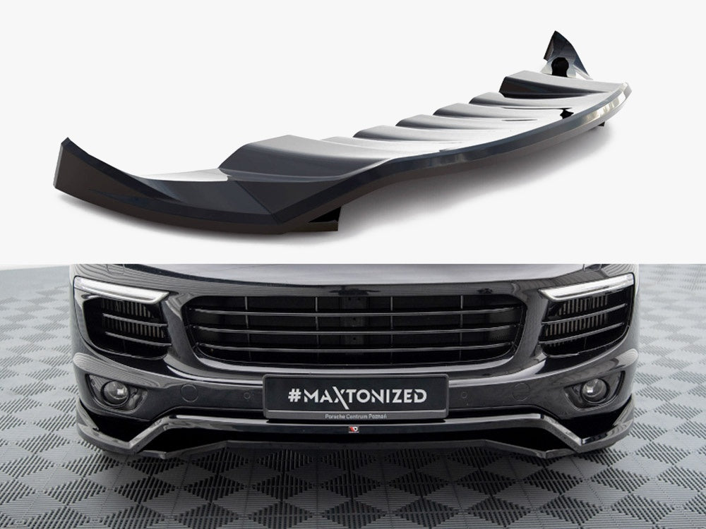 Maxton Design Front Splitter Porsche Cayenne Mk2 Facelift