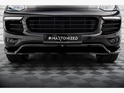 Maxton Design Front Splitter Porsche Cayenne Mk2 Facelift