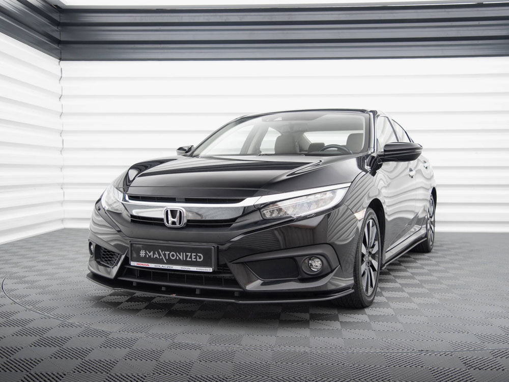 Maxton Design Street PRO Front Splitter Honda Civic Mk10