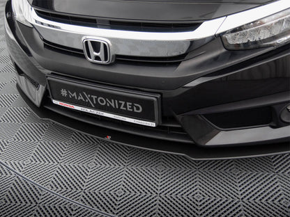 Maxton Design Street PRO Front Splitter Honda Civic Mk10