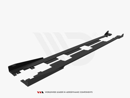 Maxton Design Street PRO Side Skirts Diffusers + Flaps Honda Civic Mk10