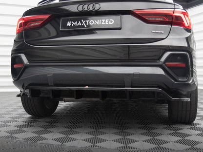 Maxton Design Central Rear Splitter (Vertical Bars) Audi Q3 Sportback F3
