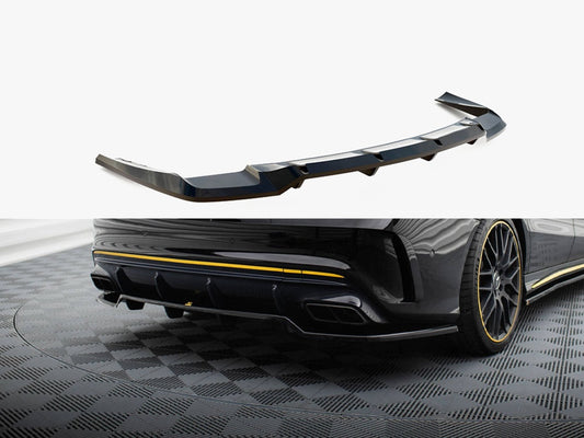 Maxton Design Rear Splitter (Vertical Bars) Mercedes-AMG CLA 45 C117 Facelift