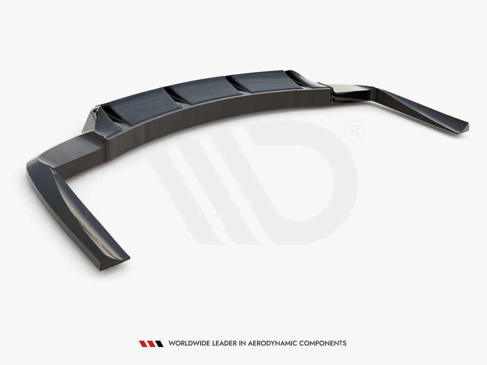 Maxton Design Rear Splitter (Vertical Bars) Mercedes-AMG CLA 45 C117 Facelift