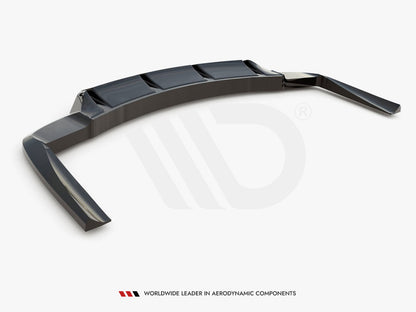 Maxton Design Rear Splitter (Vertical Bars) Mercedes-AMG CLA 45 C117 Facelift