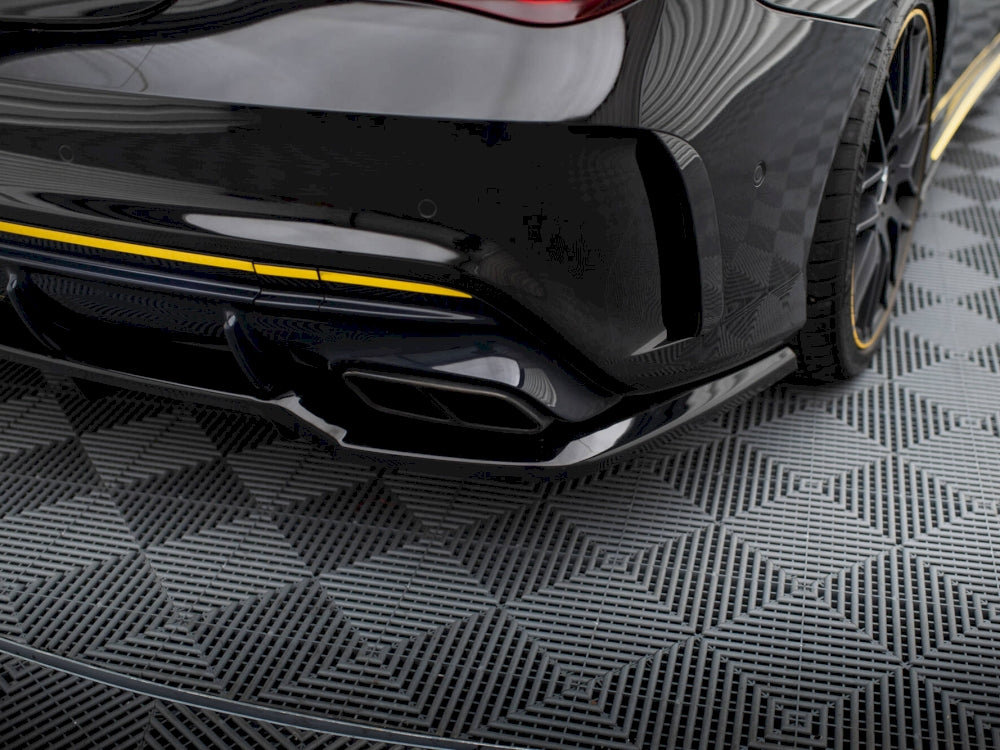 Maxton Design Rear Splitter (Vertical Bars) Mercedes-AMG CLA 45 C117 Facelift
