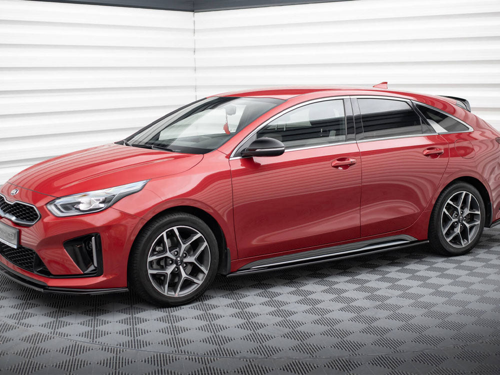 Maxton Design Side Skirts Diffusers Kia Ceed GT / GT-Line Mk3 / ProCeed Mk1