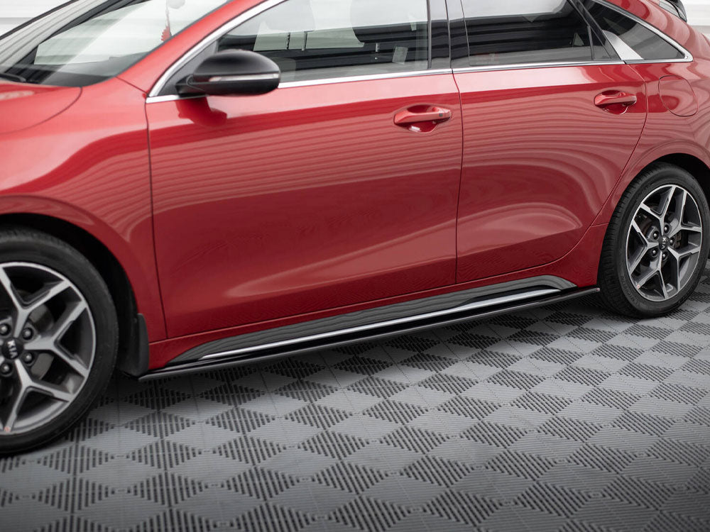 Maxton Design Side Skirts Diffusers Kia Ceed GT / GT-Line Mk3 / ProCeed Mk1