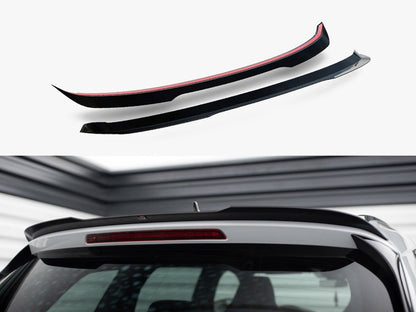 Maxton Design Spoiler CAP V.1 Skoda Kodiaq Mk1 Sportline / RS - Carbon Look