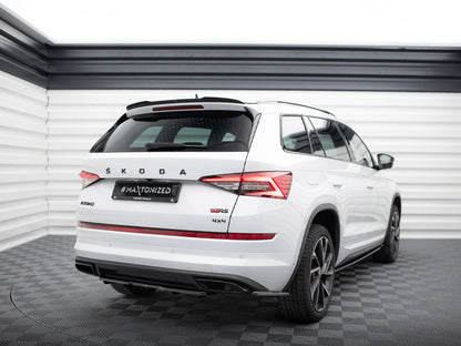 Maxton Design Spoiler CAP V.2 Skoda Kodiaq Mk1 Sportline / RS - Carbon Look