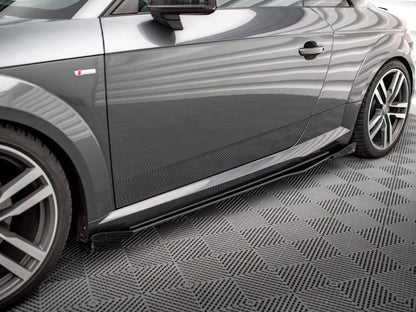 Maxton Design Street PRO Side Skirts Diffusers + Flaps Audi TT S / S-Line 8S