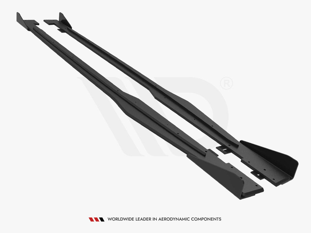 Maxton Design Street PRO Side Skirts Diffusers + Flaps Audi TT S / S-Line 8S