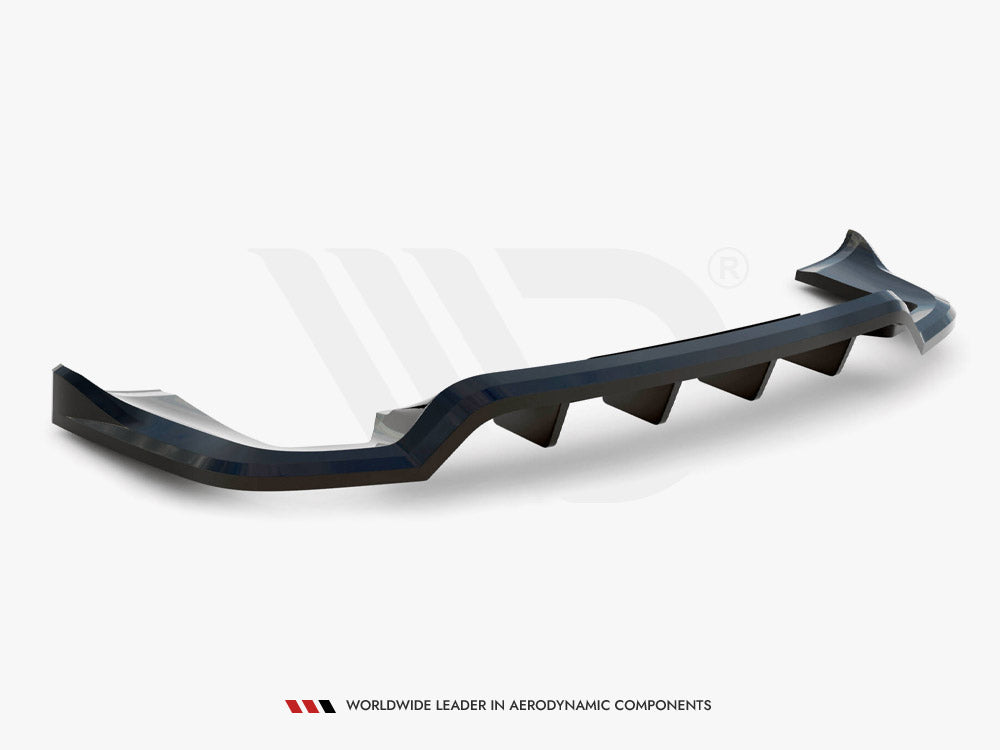 Maxton Design Rear Splitter (Vertical Bars) Porsche Cayenne Mk2 Facelift