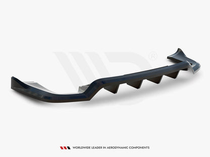 Maxton Design Rear Splitter (Vertical Bars) Porsche Cayenne Mk2 Facelift