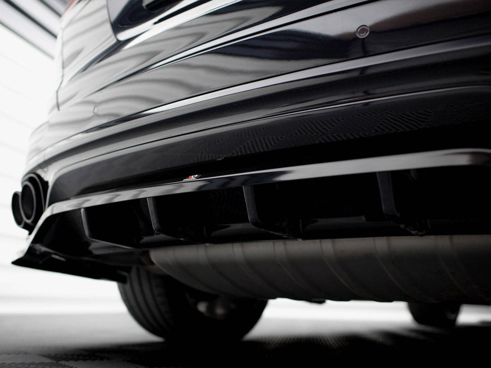 Maxton Design Rear Splitter (Vertical Bars) Porsche Cayenne Mk2 Facelift