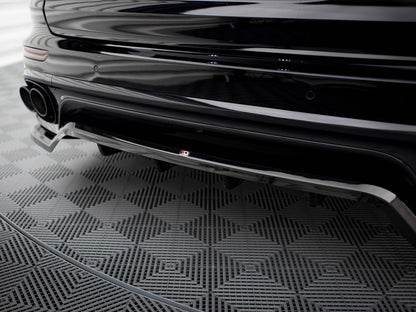 Maxton Design Rear Splitter (Vertical Bars) Porsche Cayenne Mk2 Facelift