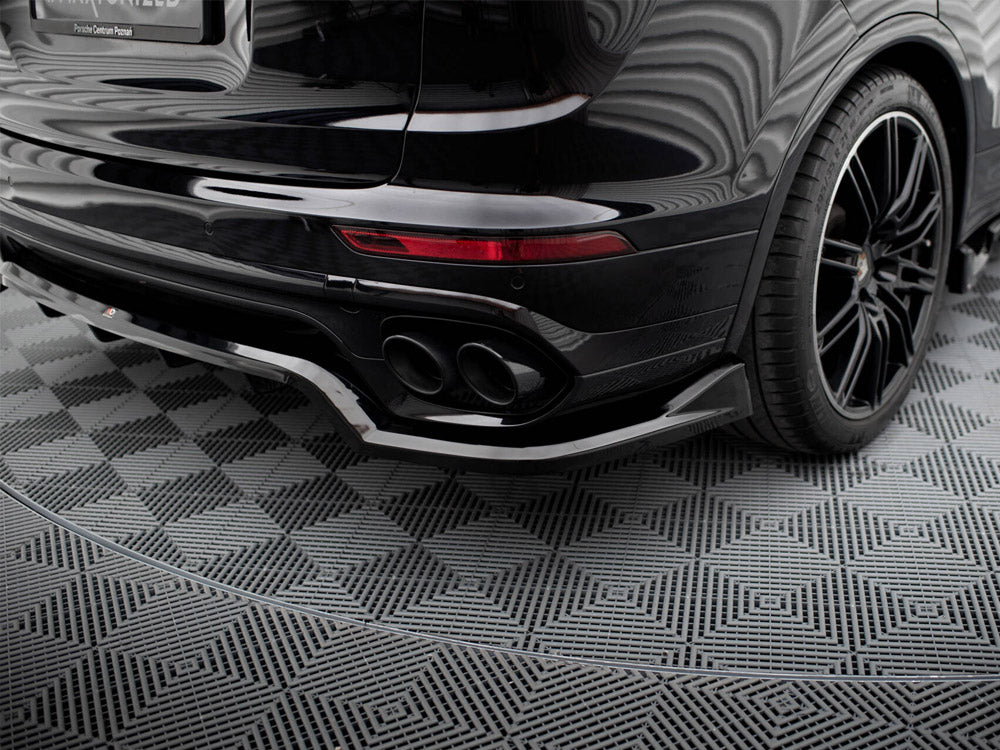 Maxton Design Rear Splitter (Vertical Bars) Porsche Cayenne Mk2 Facelift