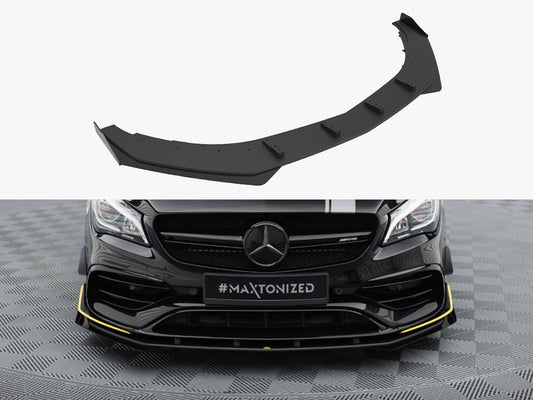 Maxton Design Street PRO Front Splitter + Flaps Mercedes-AMG CLA 45 Aero C117 Facelift