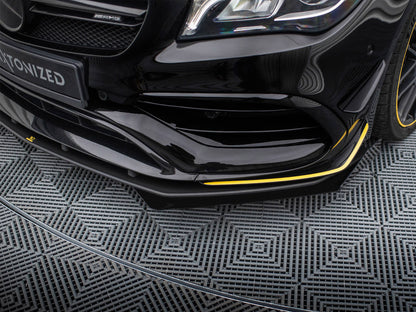 Maxton Design Street PRO Front Splitter + Flaps Mercedes-AMG CLA 45 Aero C117 Facelift