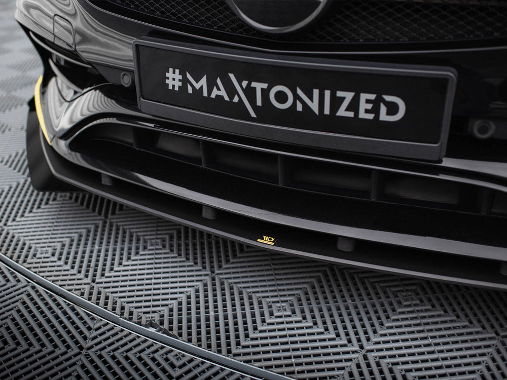 Maxton Design Street PRO Front Splitter + Flaps Mercedes-AMG CLA 45 Aero C117 Facelift