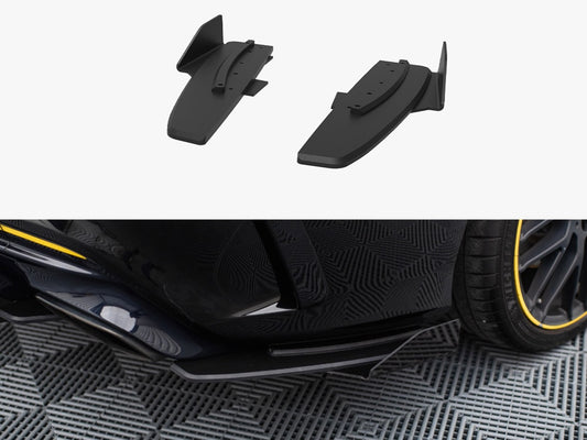 Maxton Design Street Pro Rear Side Splitters + Flaps Mercedes-AMG CLA 45 C117 Facelift