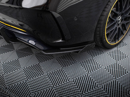 Maxton Design Street Pro Rear Side Splitters + Flaps Mercedes-AMG CLA 45 C117 Facelift