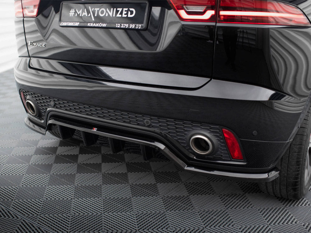 Maxton Design Central Rear Splitter (Vertical Bars) Jaguar E-Pace R-Dynamic Mk1
