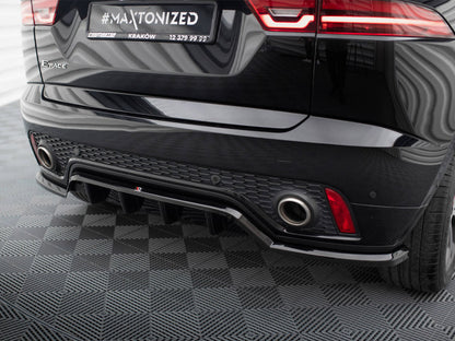 Maxton Design Central Rear Splitter (Vertical Bars) Jaguar E-Pace R-Dynamic Mk1