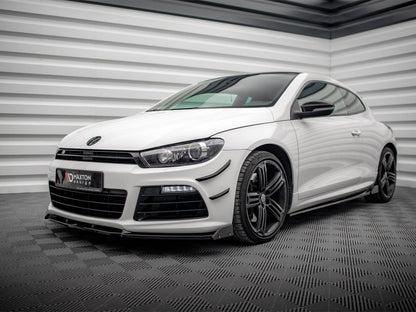 Maxton Design Front Splitter V.3 + Flaps Volkswagen Scirocco R Mk3