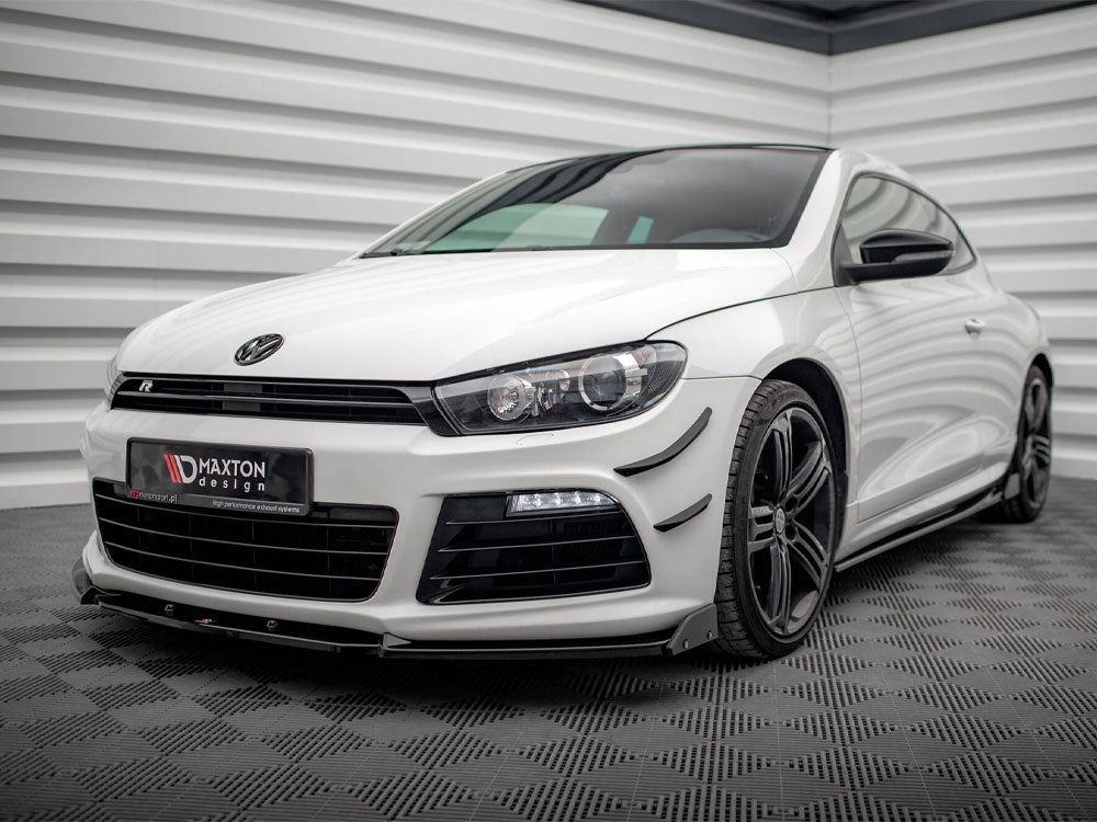 Maxton Design Front Splitter V.3 + Flaps Volkswagen Scirocco R Mk3