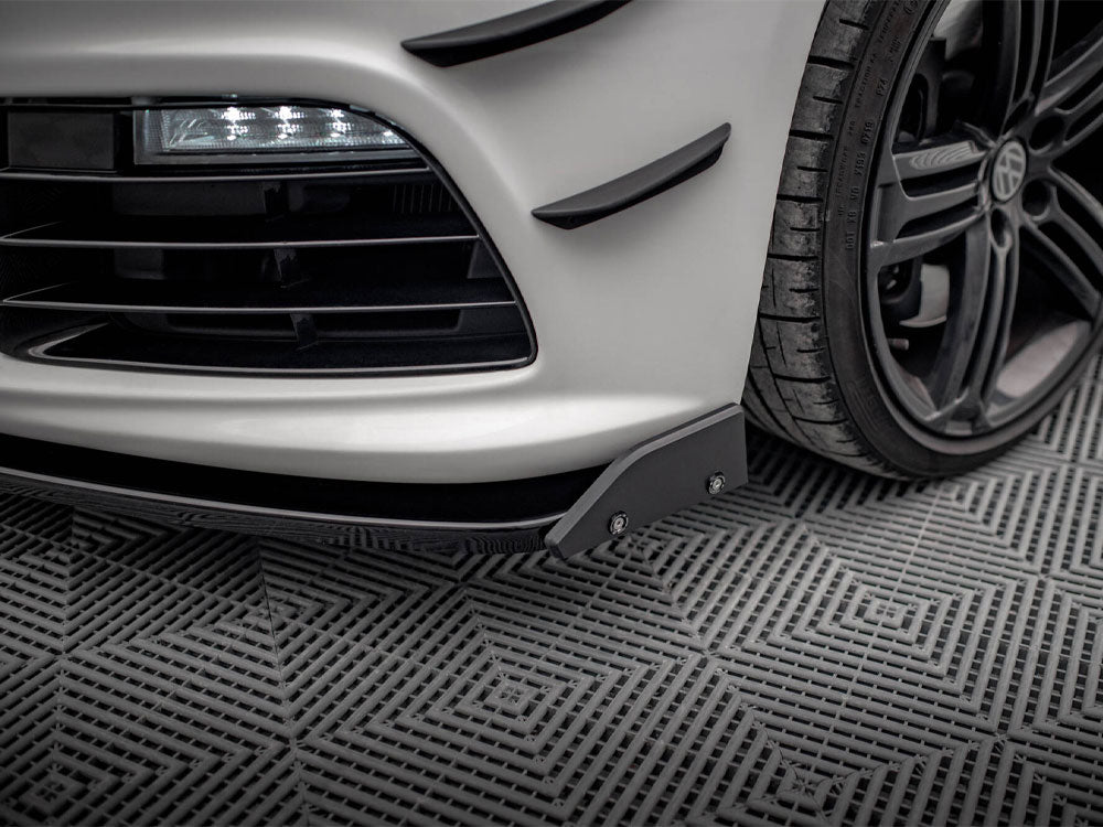 Maxton Design Front Splitter V.3 + Flaps Volkswagen Scirocco R Mk3